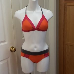 Prana swim suit electric orange Size XS